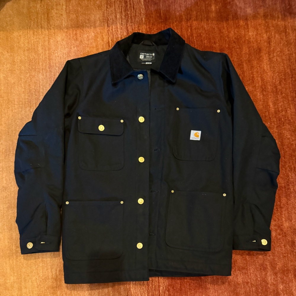 Carhartt men’s chore coat. Size Small. Black.
